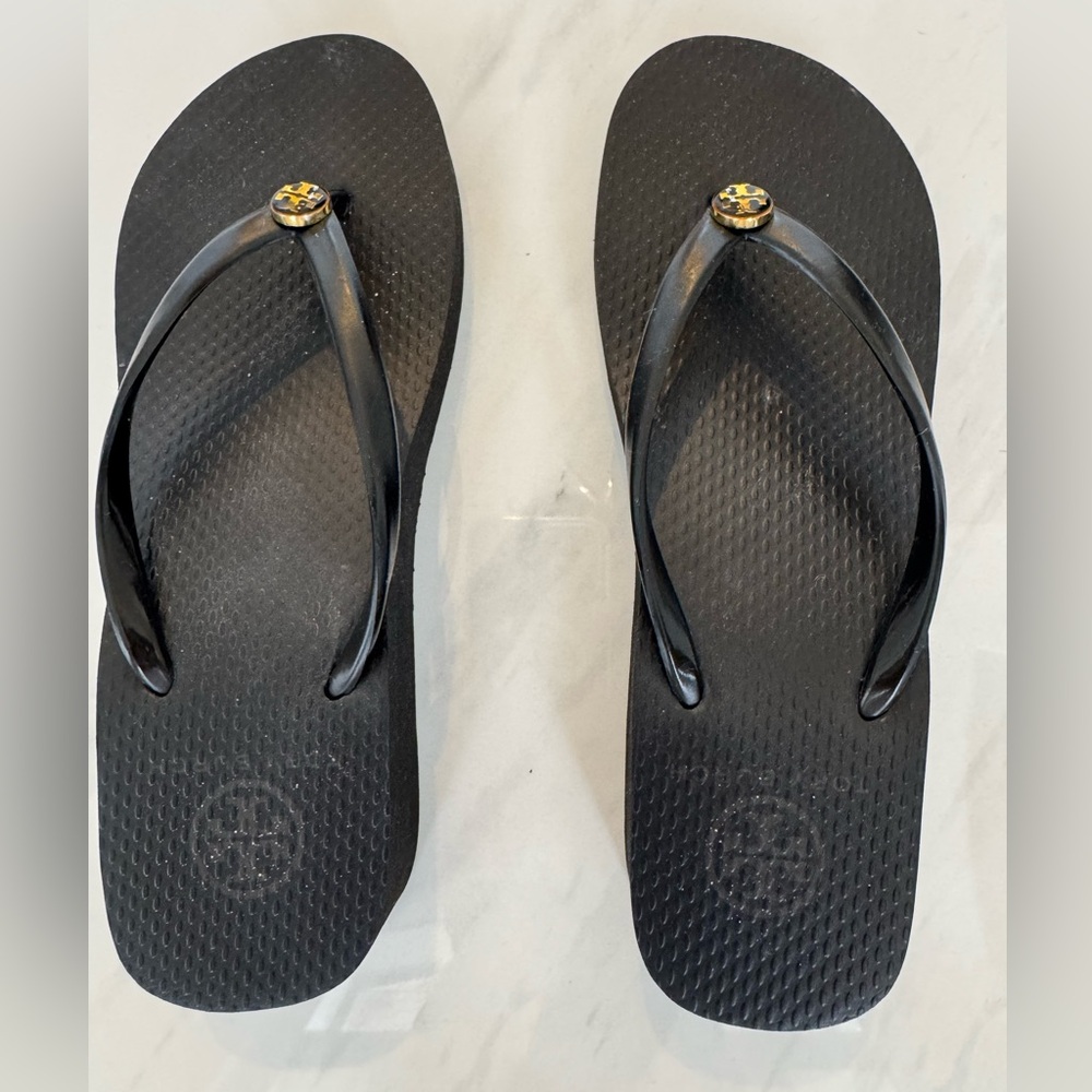 Tory Burch Platform Sandals, Size 6, Black